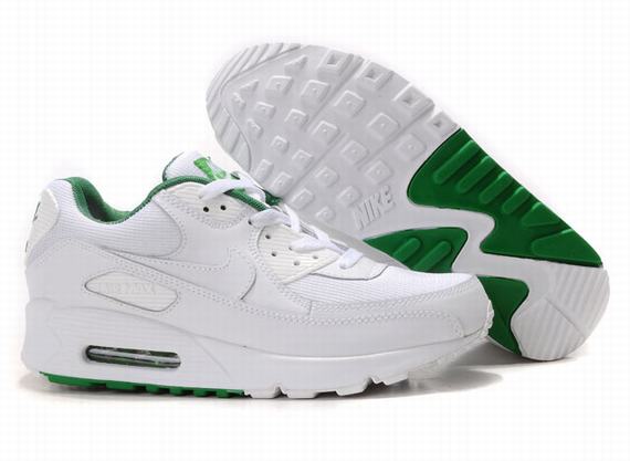 Nike Air Max Shoes Womens White/Green Online